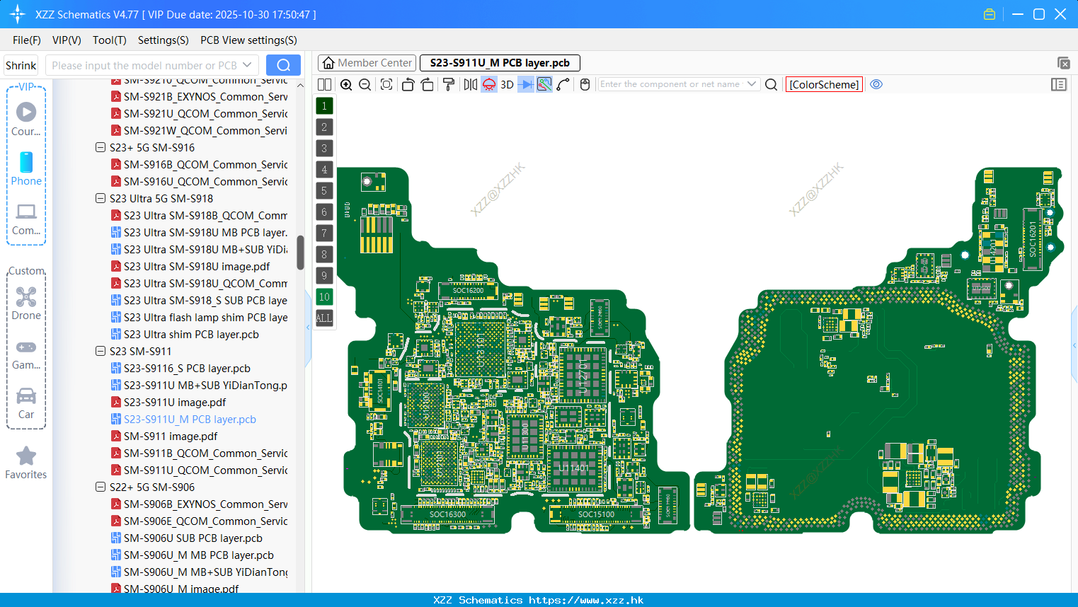 Samsung S23-S911U_M PCB Layer